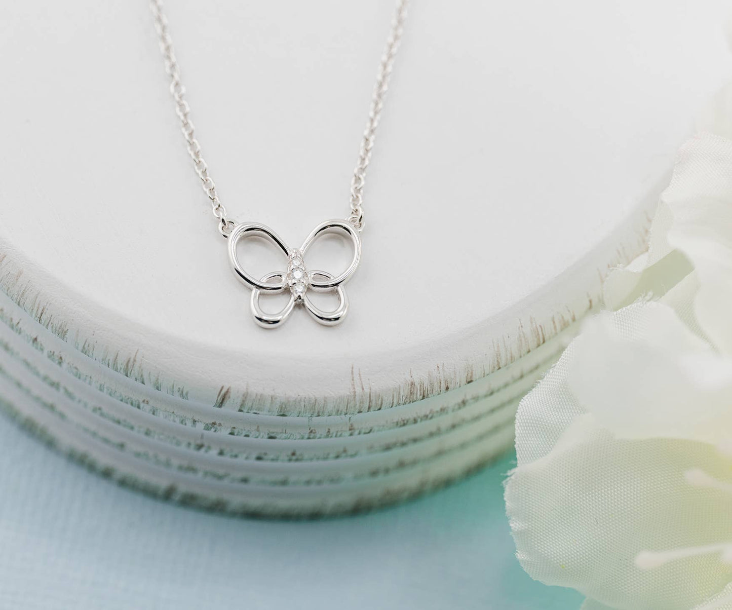 Sterling Butterfly Necklace