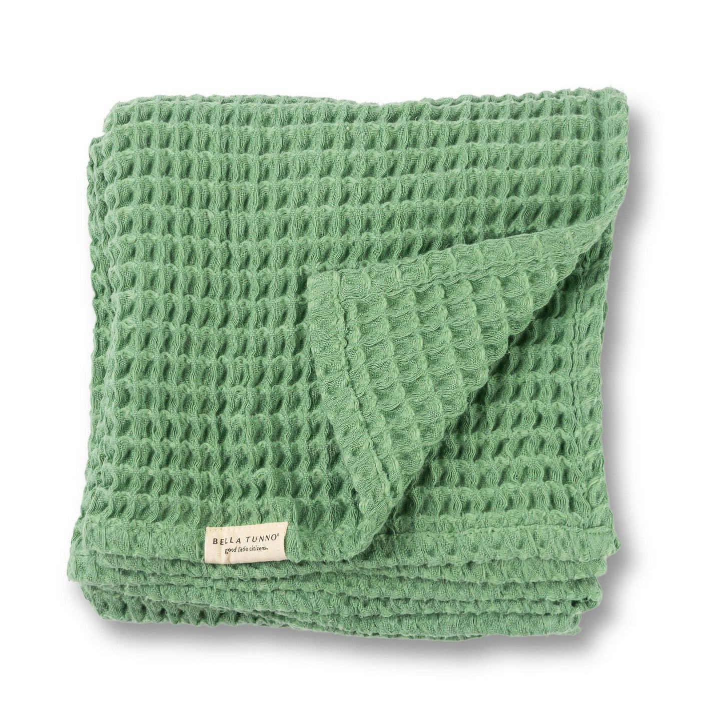 Waffle Baby Blanket Green