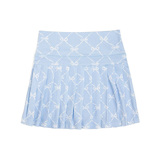 Blue Bow Athletic Skort