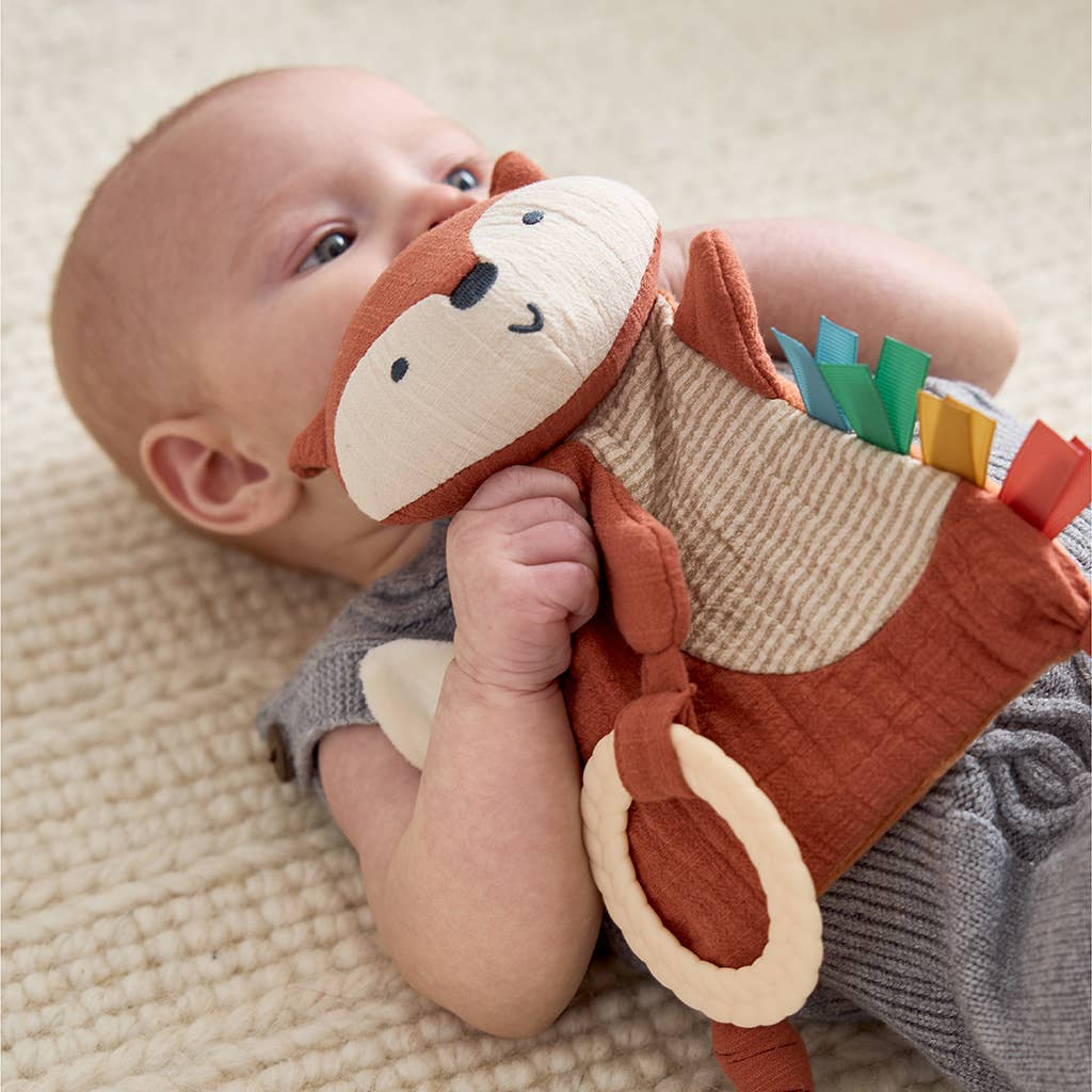 Fox Bitzy Crinkle™ Sensory Toy Teether