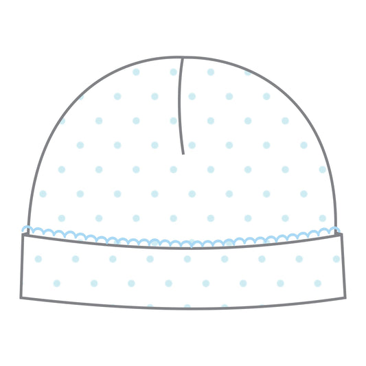 Blue Mini Dots Hat