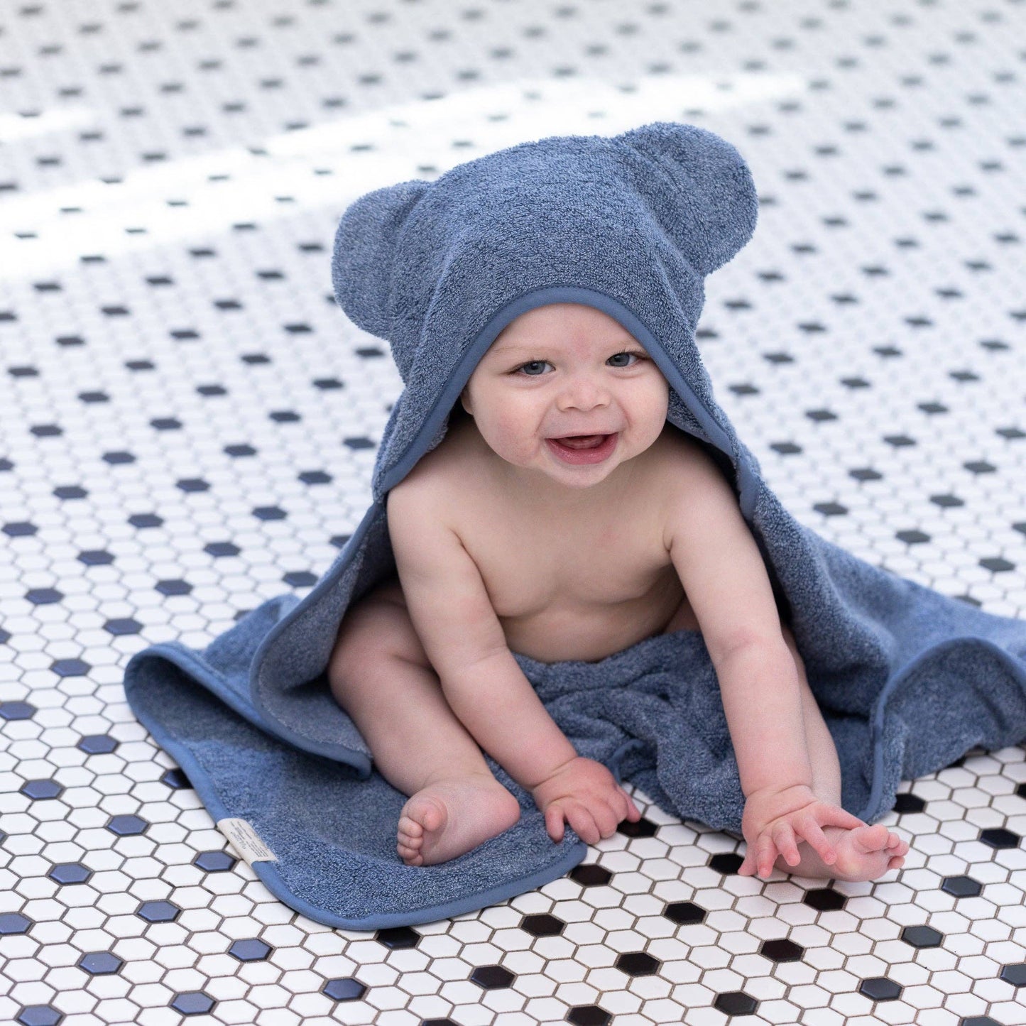 Hooded Towel/Wash Mitt Set Rain