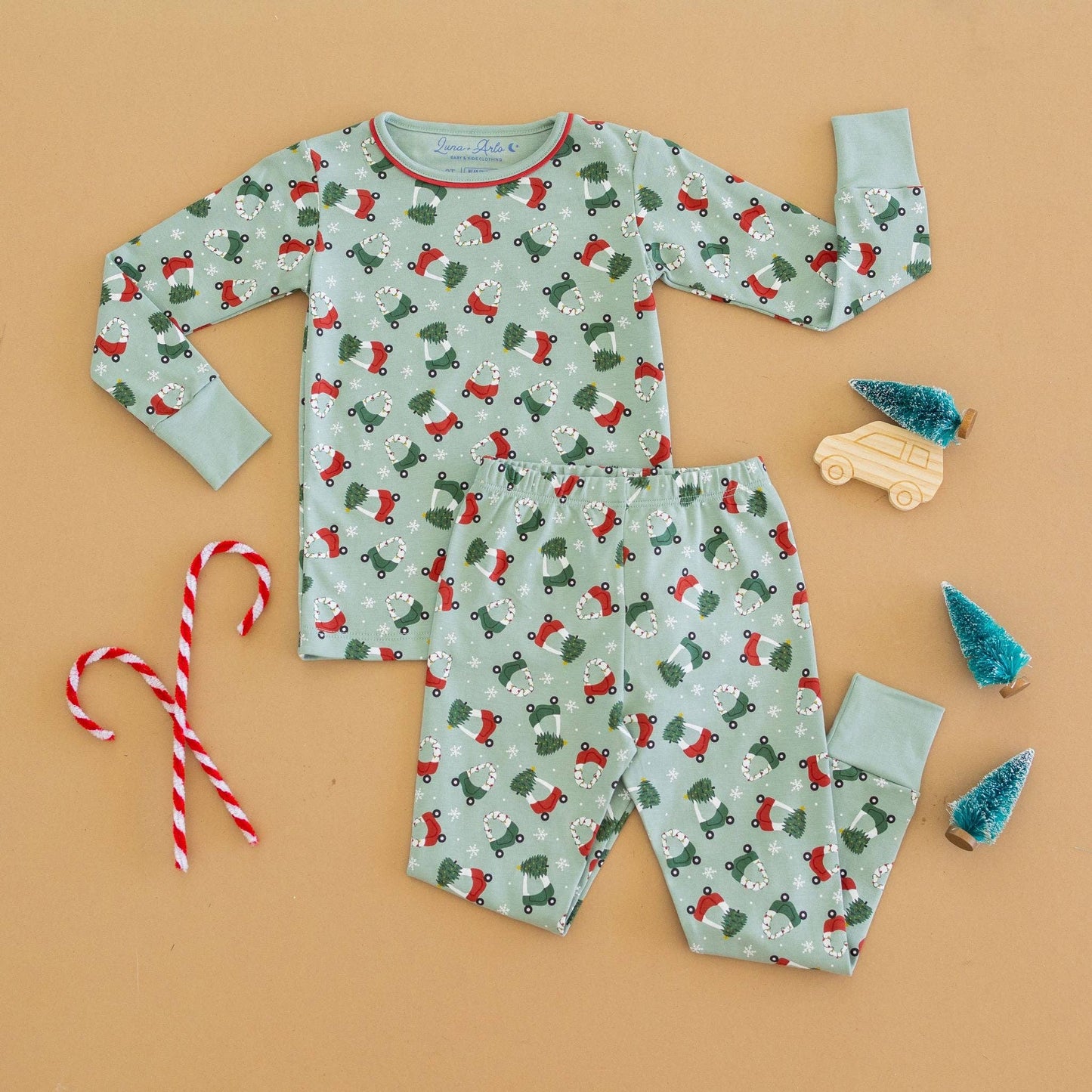 Deck the Wheels Pajamas