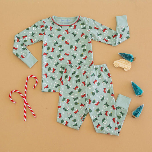 Deck the Wheels Pajamas