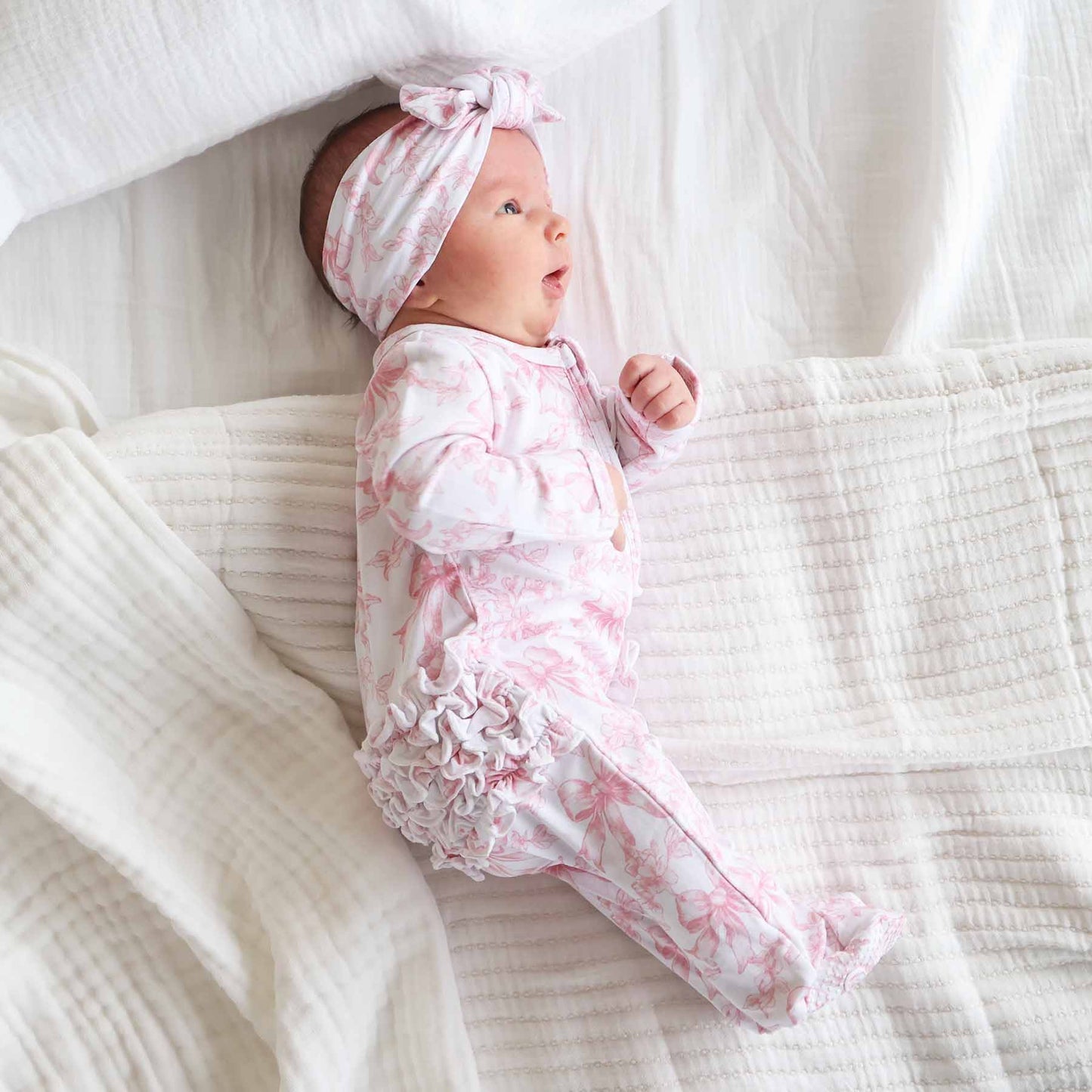 Fancy Frills Knit Bow
