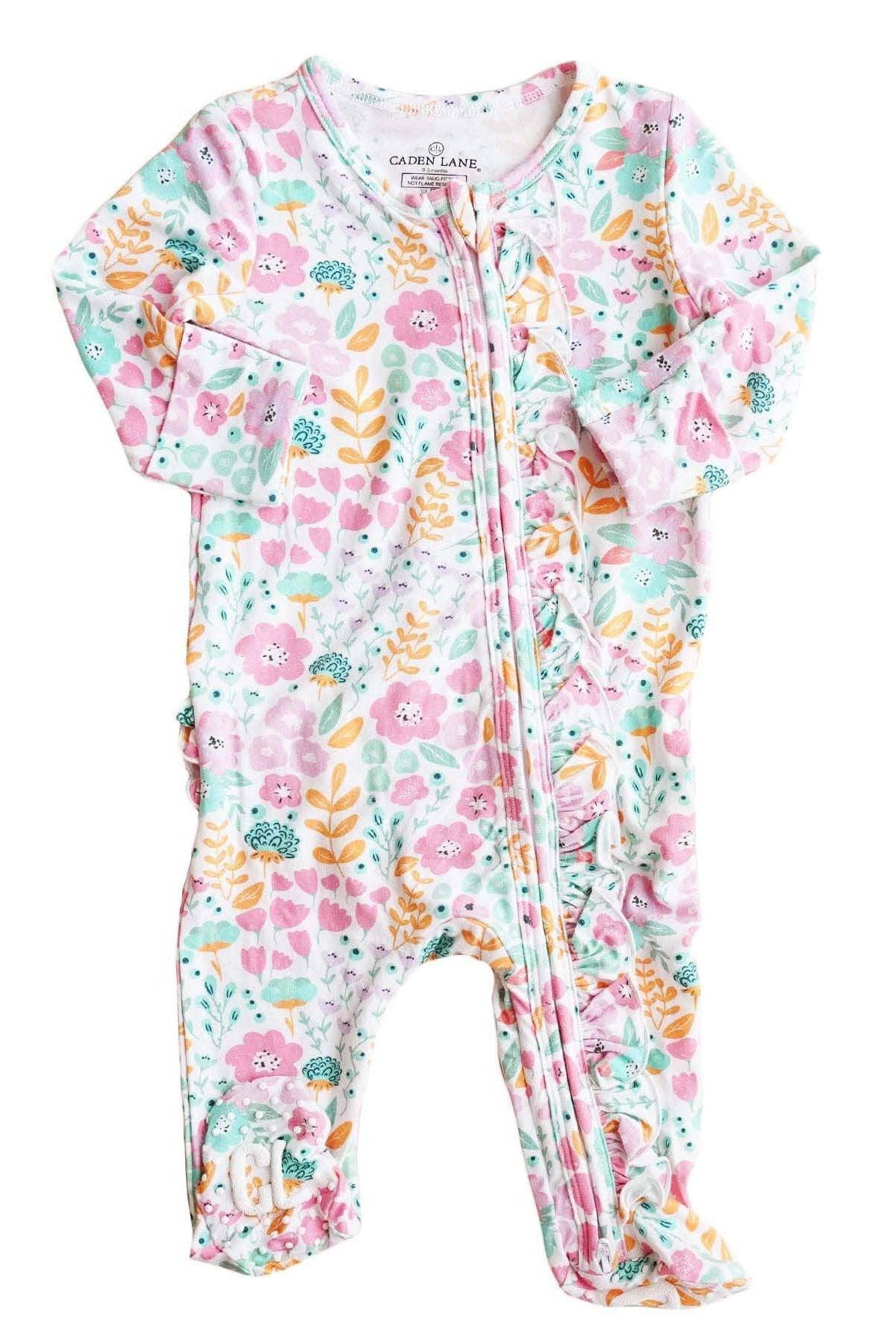 Willow's Whimsy Floral Footie