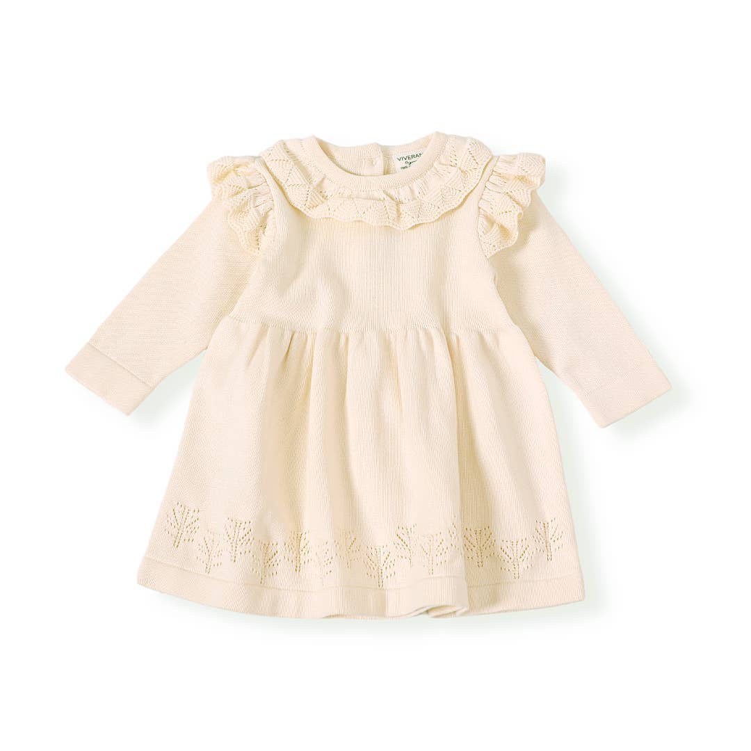 Milan Ruffle Collar Organic Dress