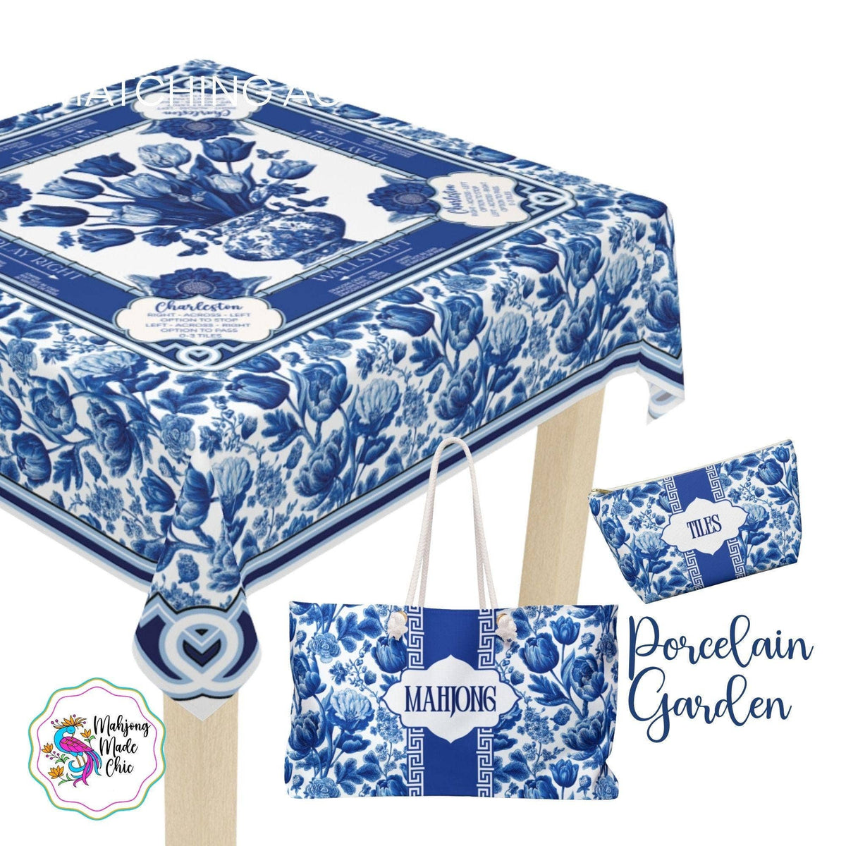 Porcelain Mahjong Mat