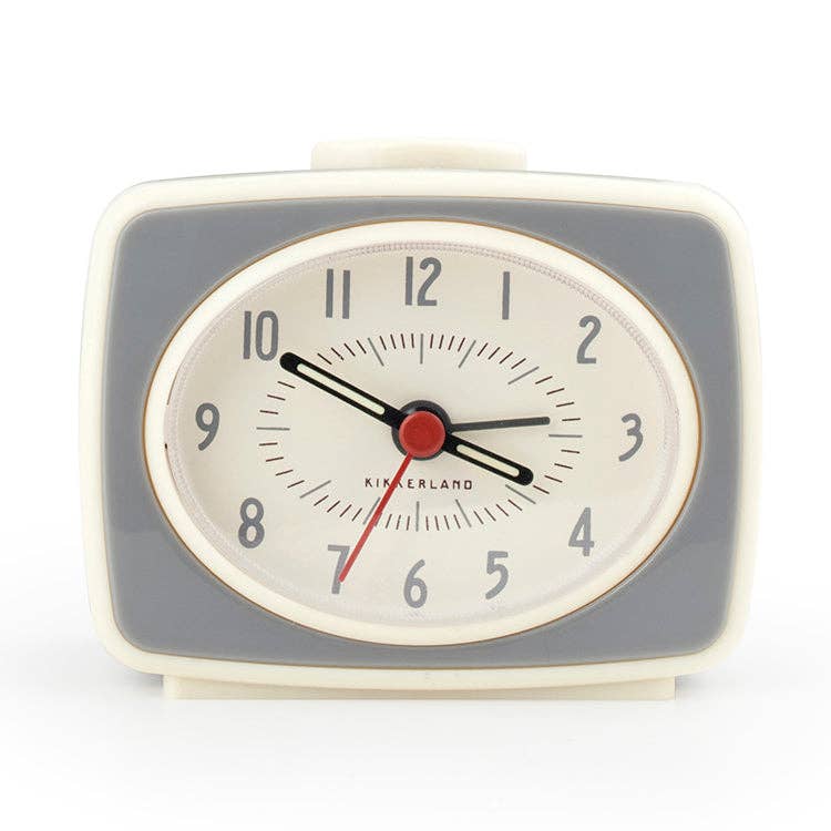 Small Classic Alarm Clock Grey