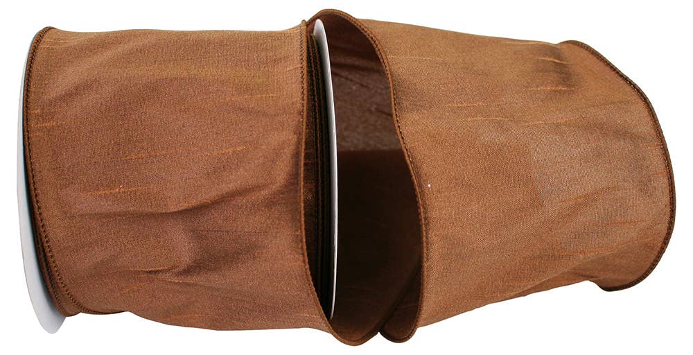 Dupioni Brown Wired 4"