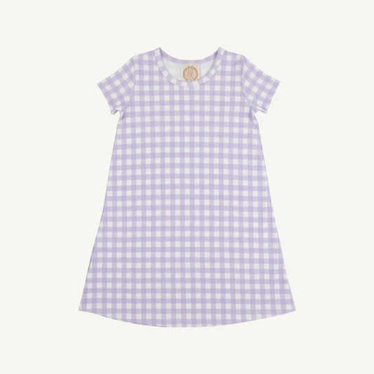 Polly Play Dress Lavendar Gingham