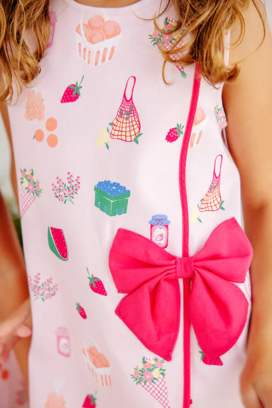 Wilma Faux Wrap Dress in Picnic