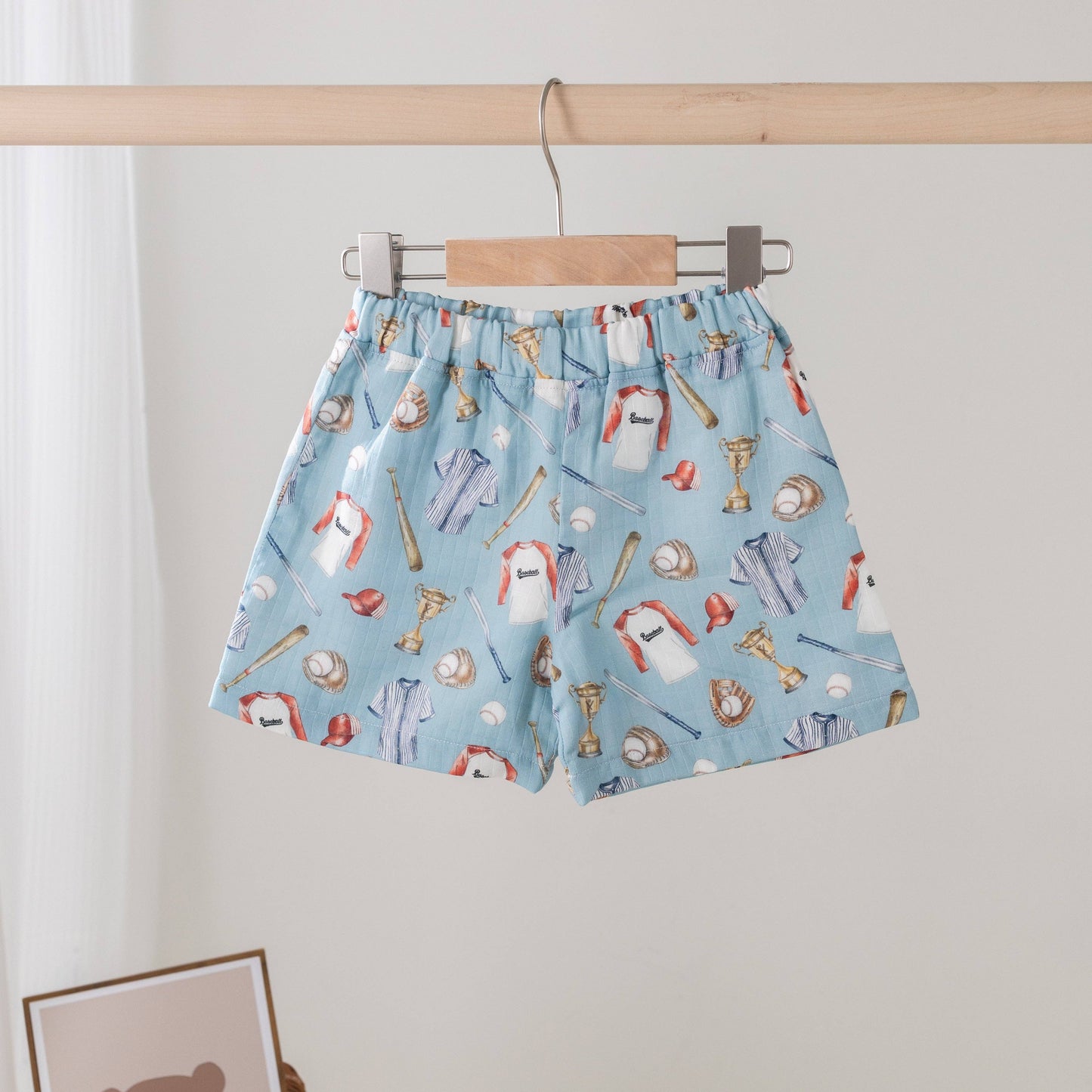 Baseball Organic Muslin Shorts