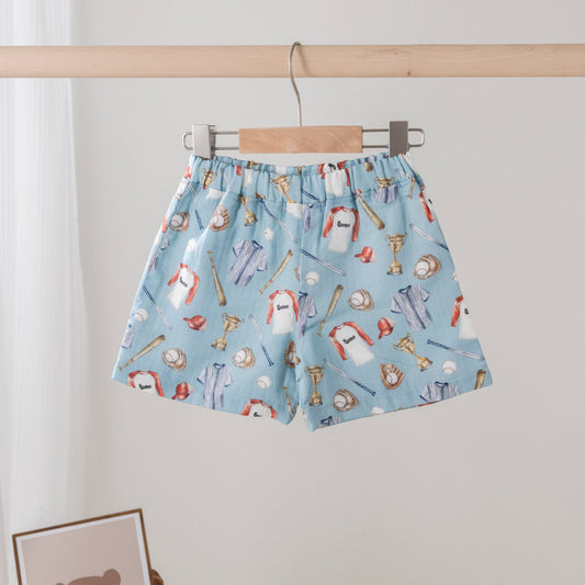 Baseball Organic Muslin Shorts