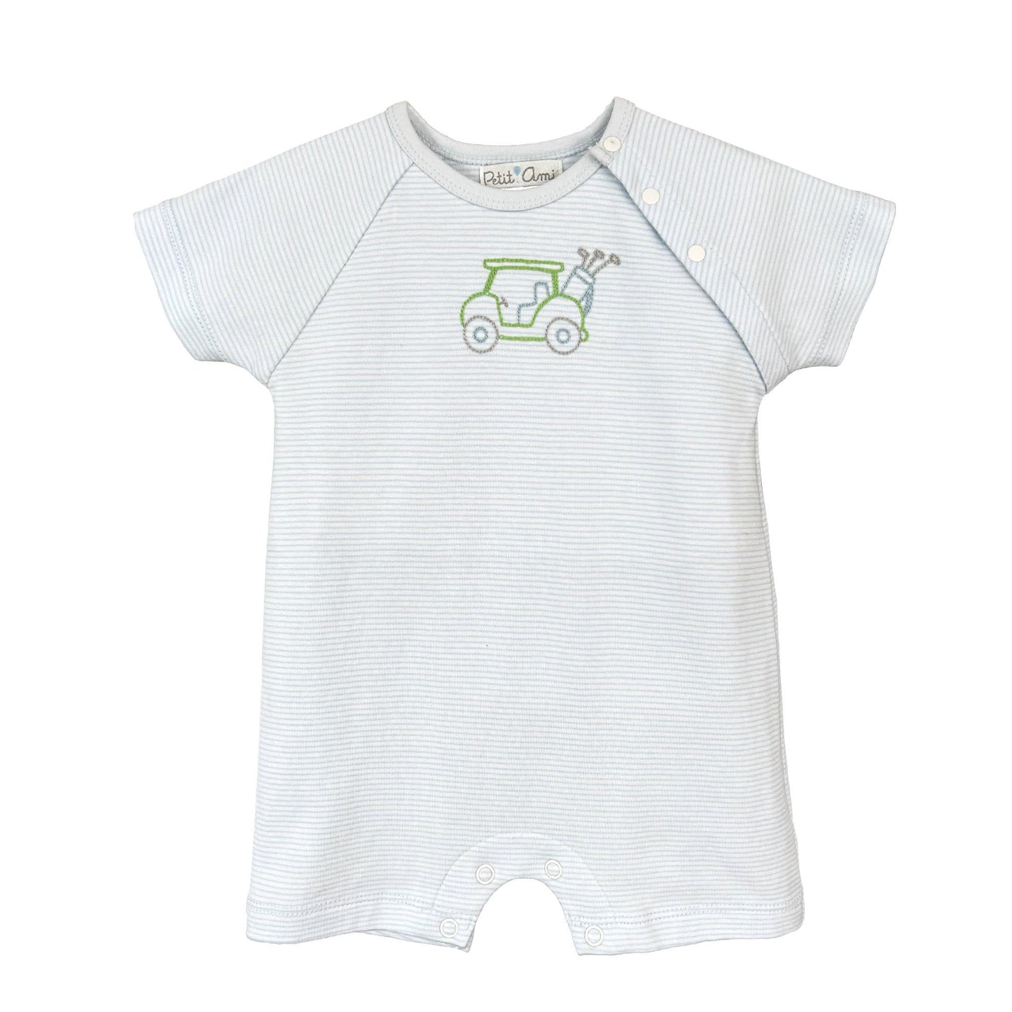 Golf Embroidered Knit Romper