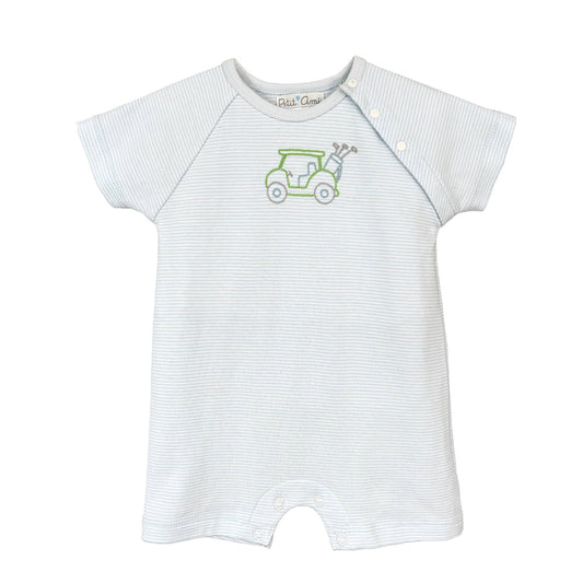 Golf Embroidered Knit Romper