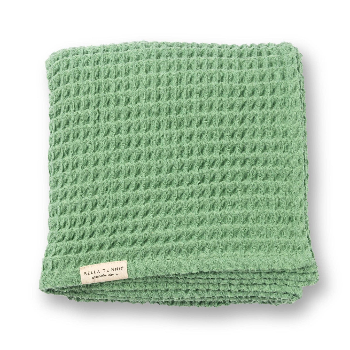 Waffle Baby Blanket Green