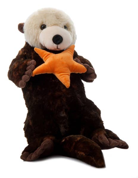 Jumbo Sea Otter with Starfish – 32"