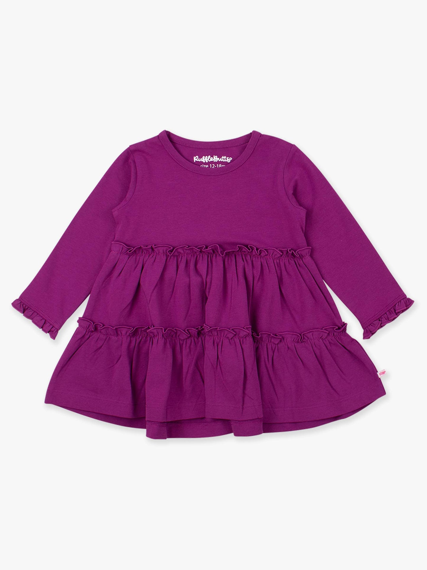 Plum Knit Tiered Tunic Top