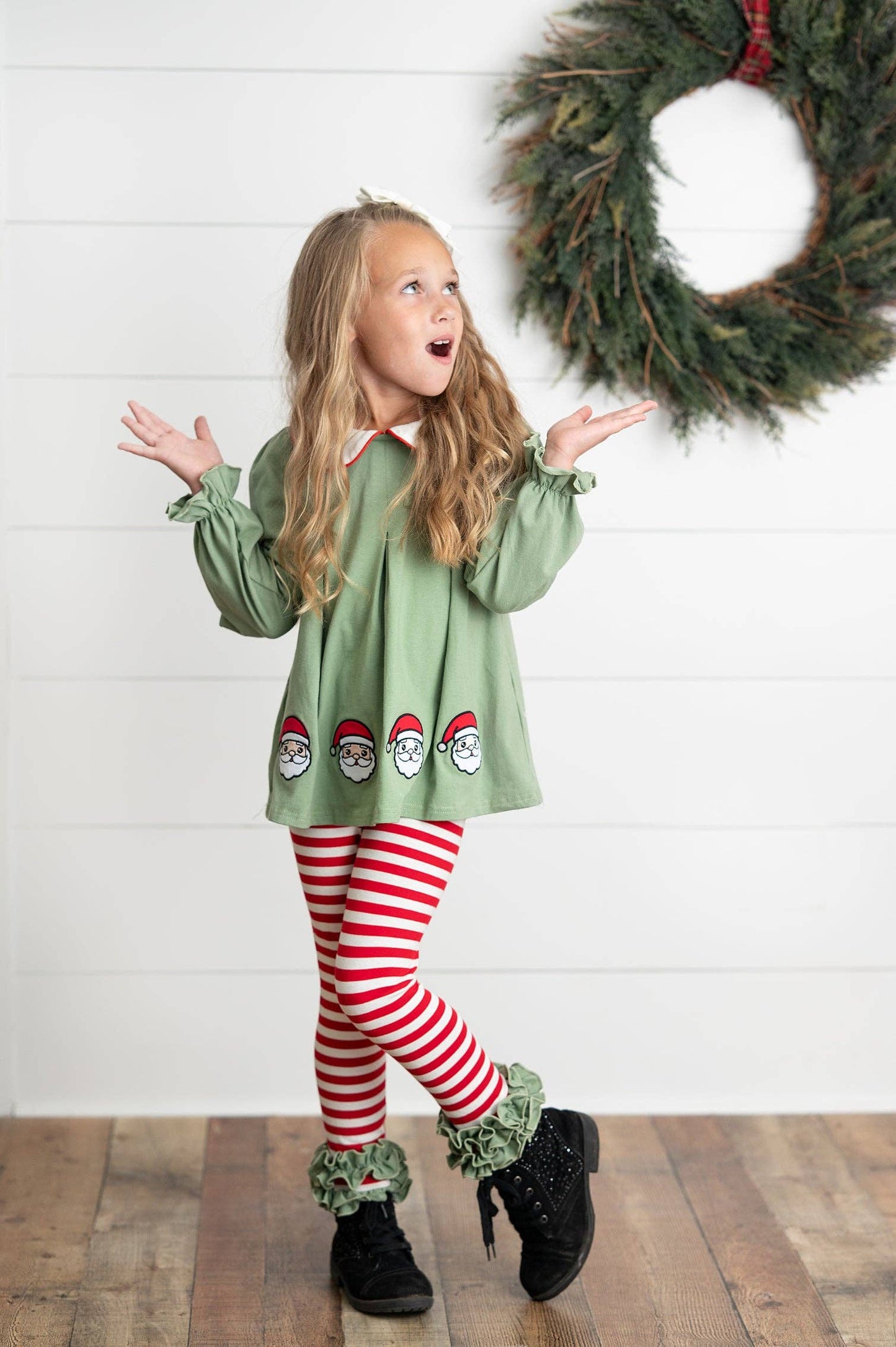 Santa Ruffle Legging Set