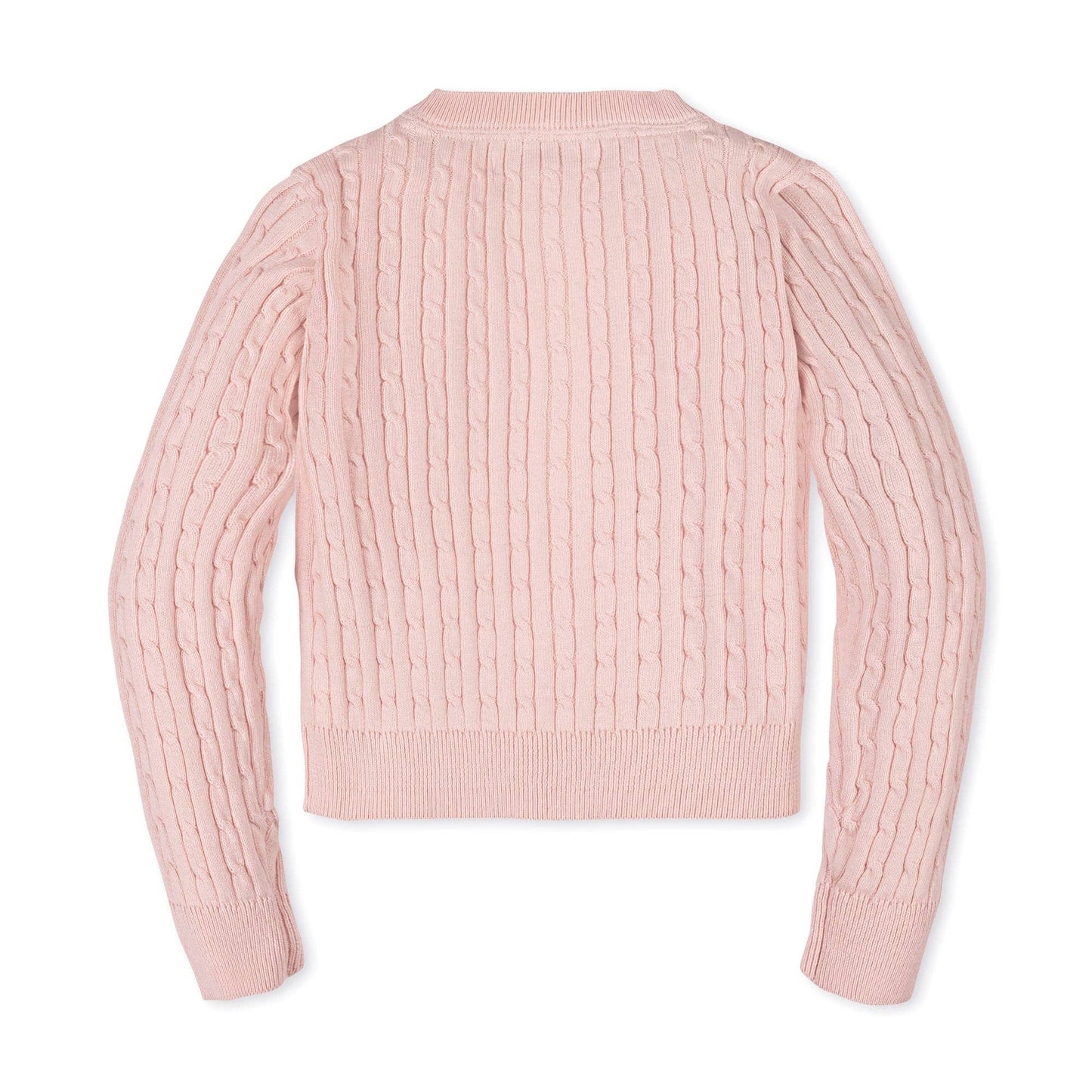 Organic Cable Pink Cardigan