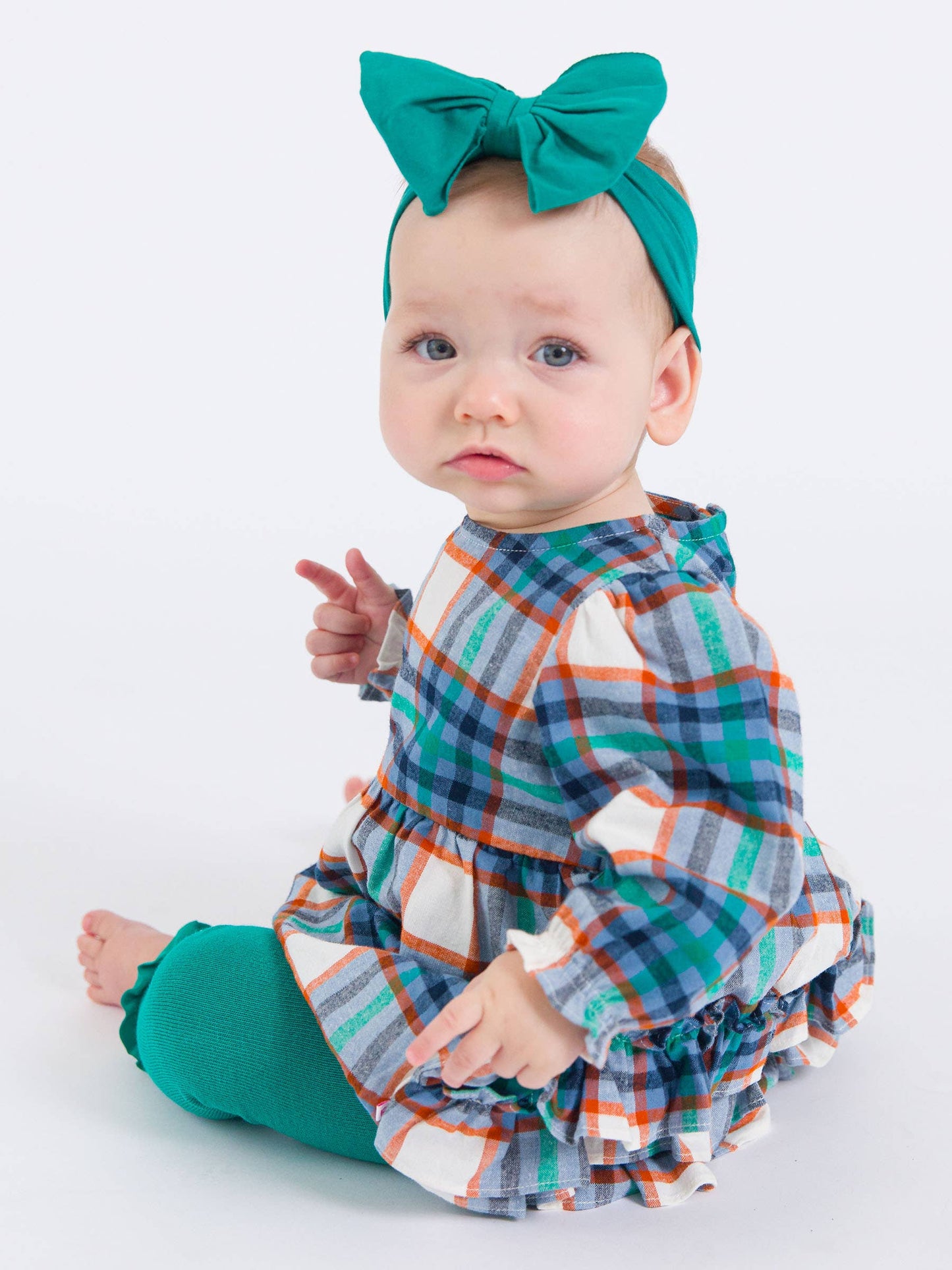 Peyton Plaid Woven Bubble Romper