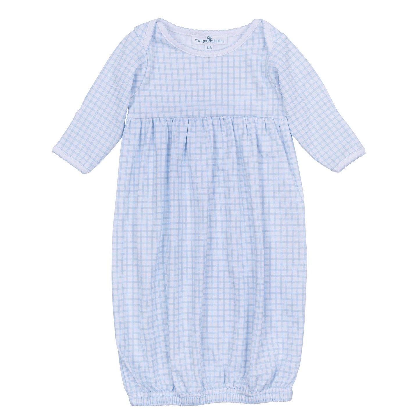 Peek-A-Boo Wishes Gathered Blue Gown