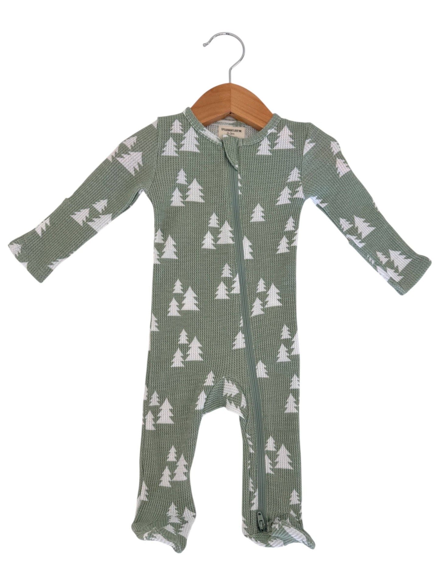 Organic Waffle 2-Way Zip Trees Footie