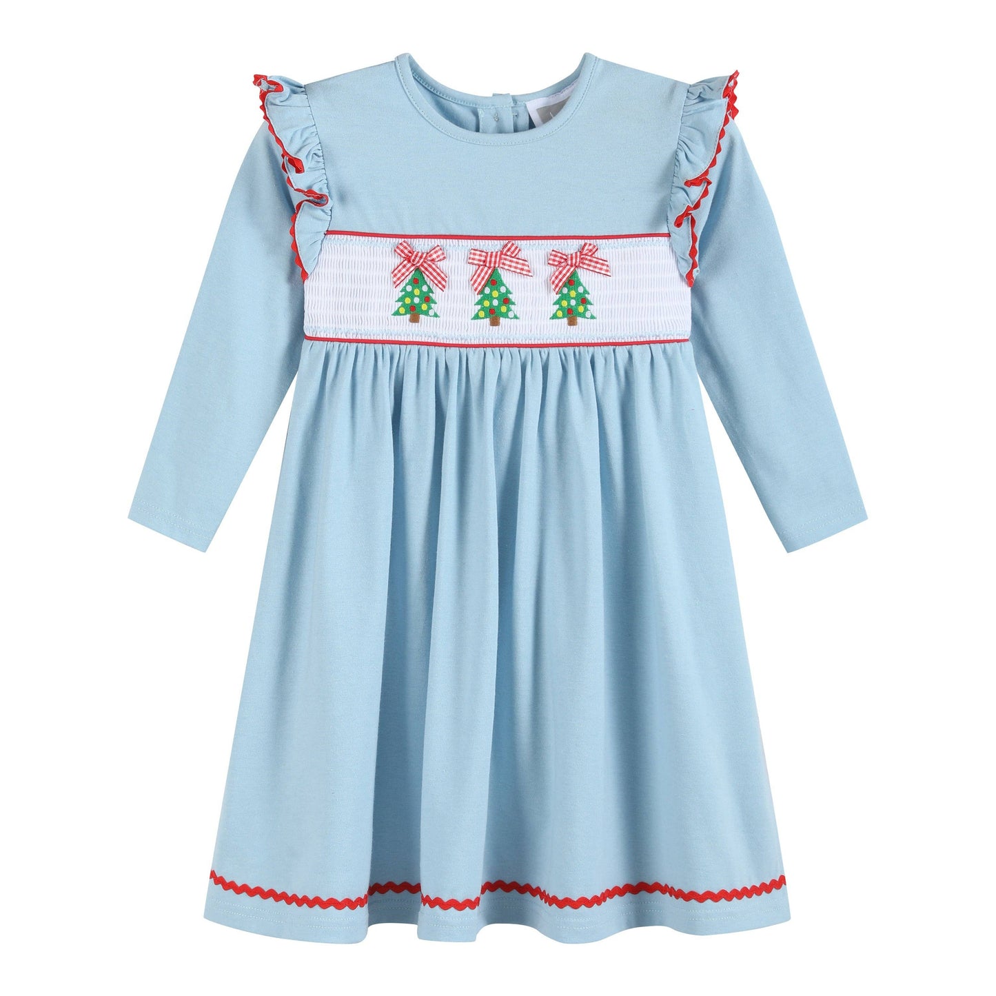 Smocked Tree Knit Dress