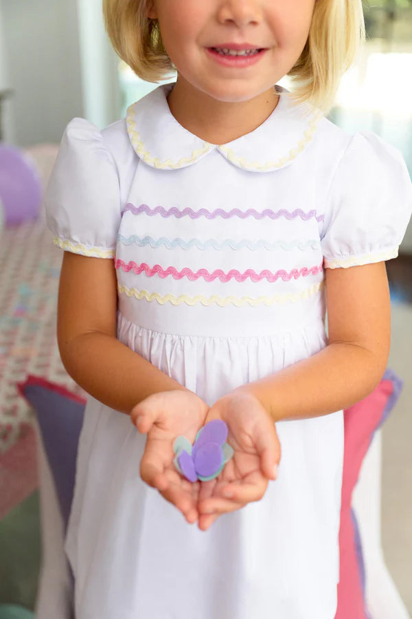 Cindy Lou Sash Dress with RicRac