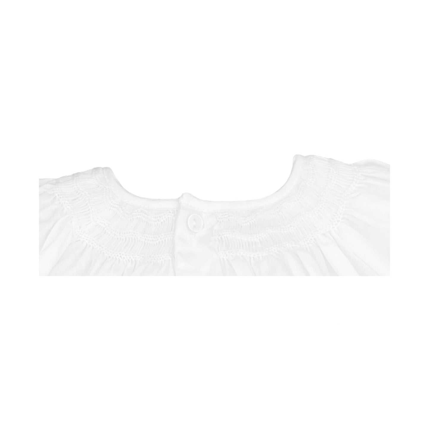 Smocked White Dress