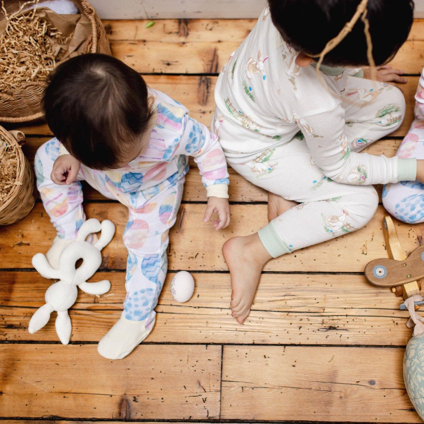 Bunny Egg Hunt Organic 2pc PJ