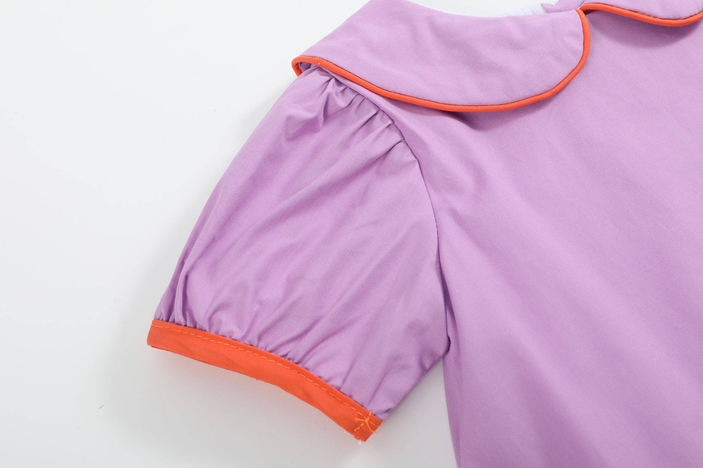 Purple Halloween Scene Girls Dress