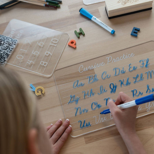 Dry Erase Cursive Tracing