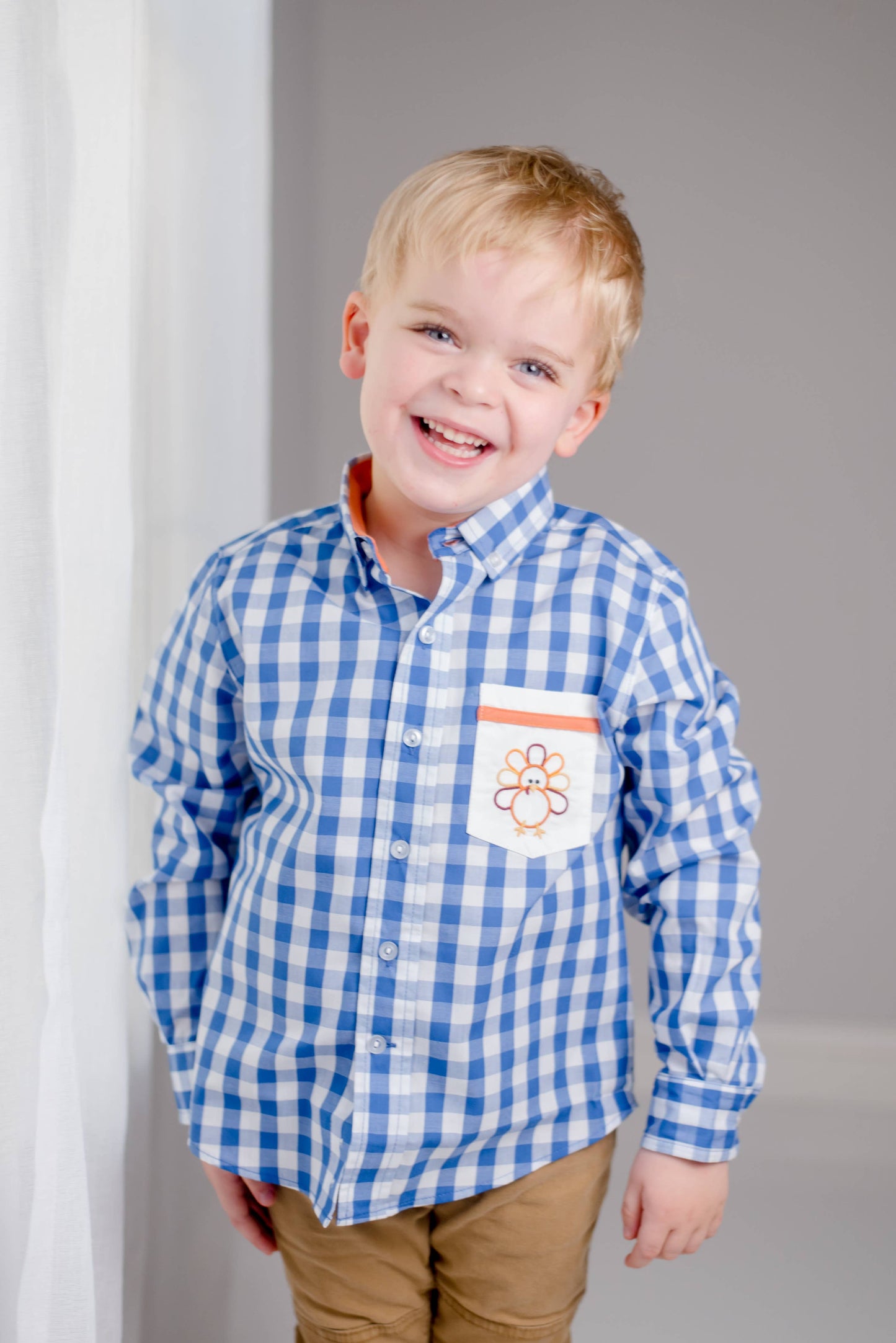 Turkey Gingham Button Down