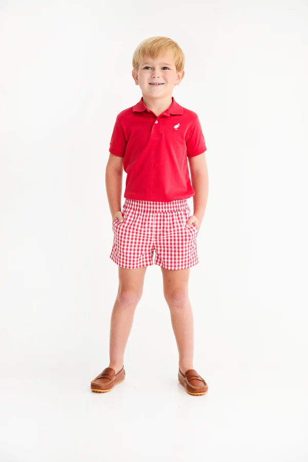 Sheffield Shorts Red Gingham