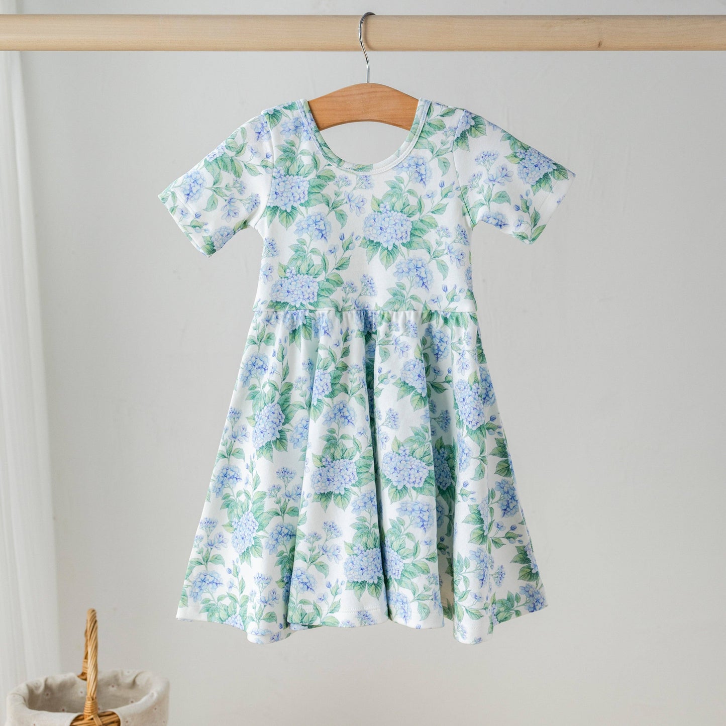 Hydrangea Organic Twirl Dress