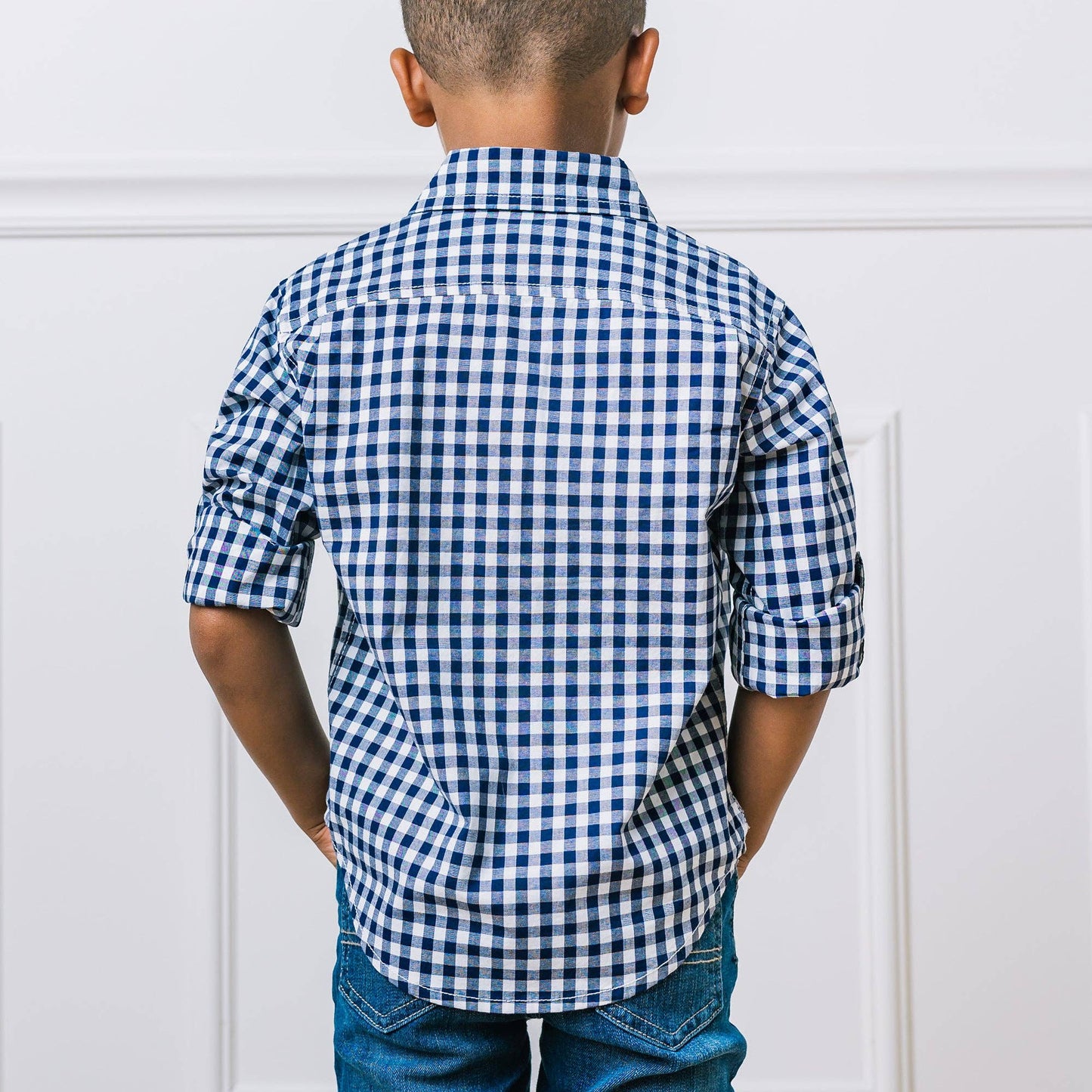 Organic Stretch Poplin Roll-Up Shirt