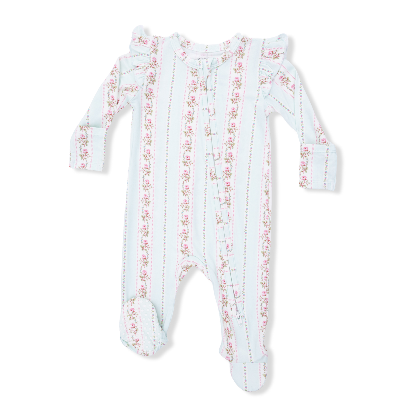 Antoinette Floral Stripe Footie