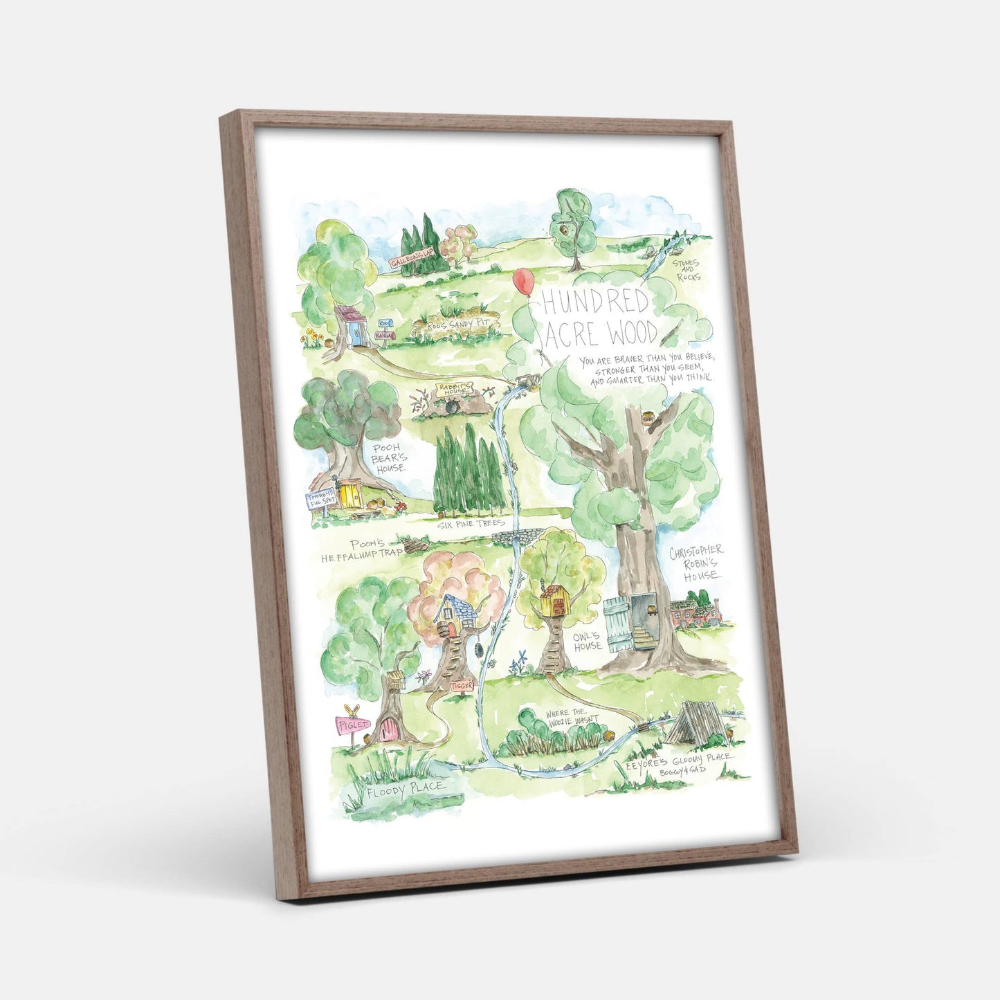 Pooh’s Hundred Acre Watercolor