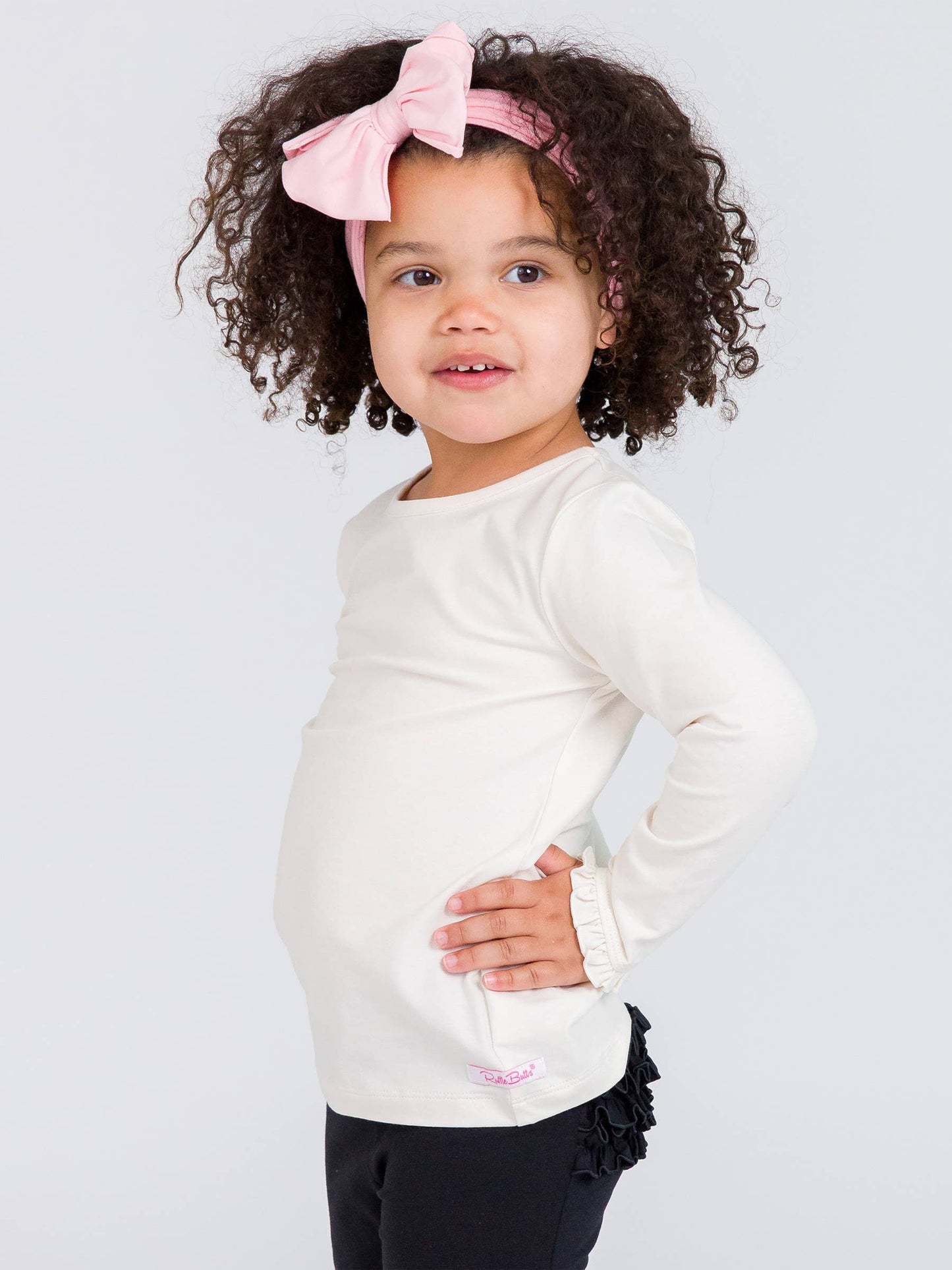 Ivory Knit Ruffle Sleeve Top