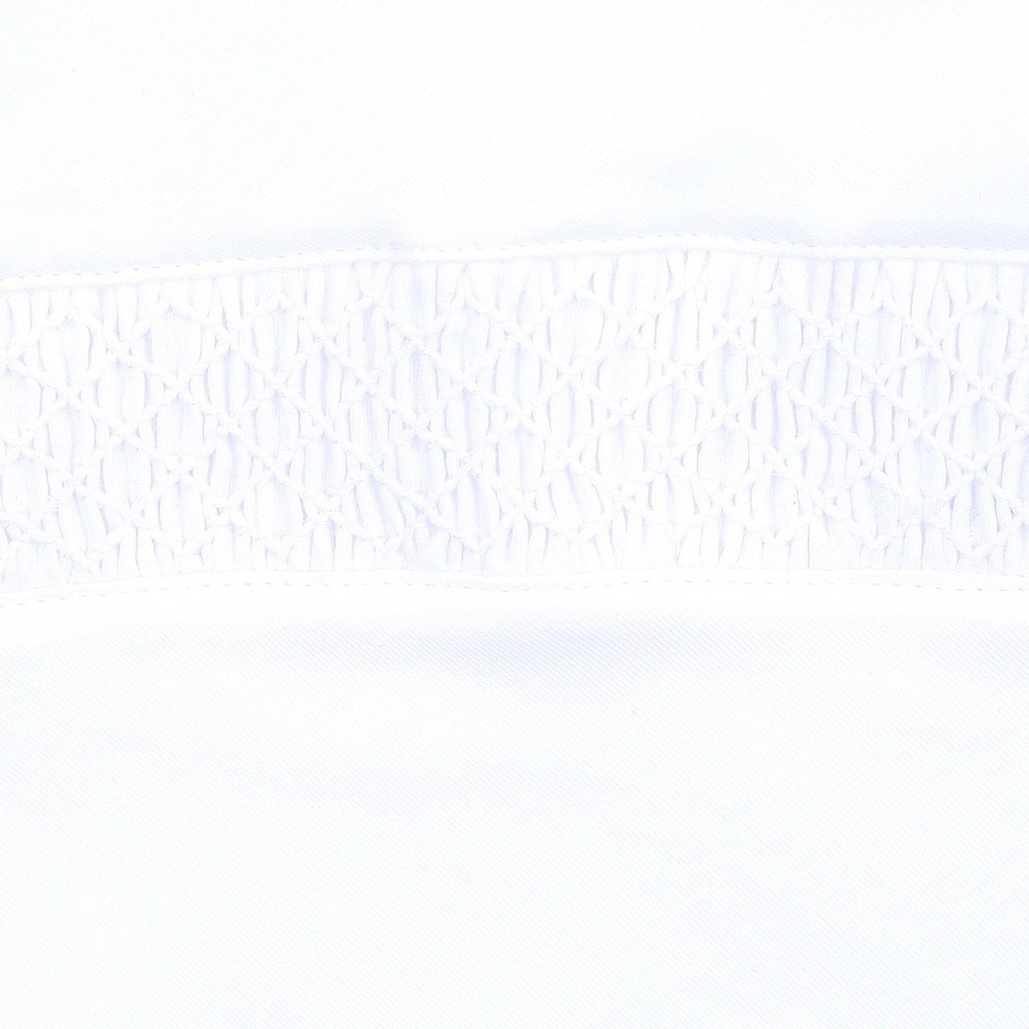 Essentials White Smocked Gown