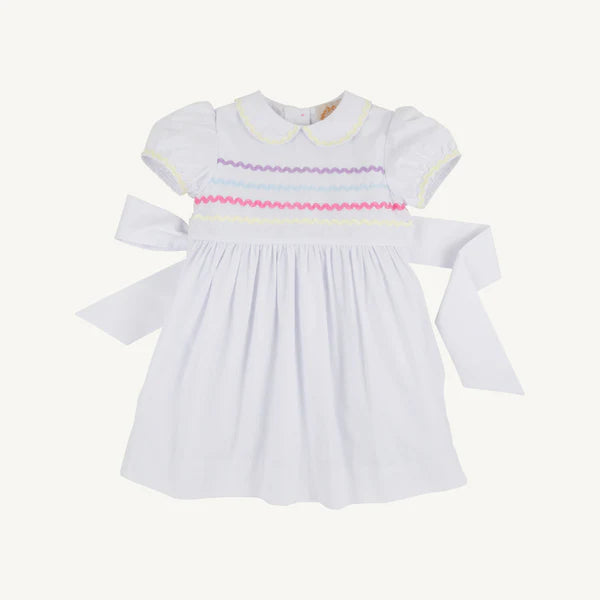Cindy Lou Sash Dress with RicRac