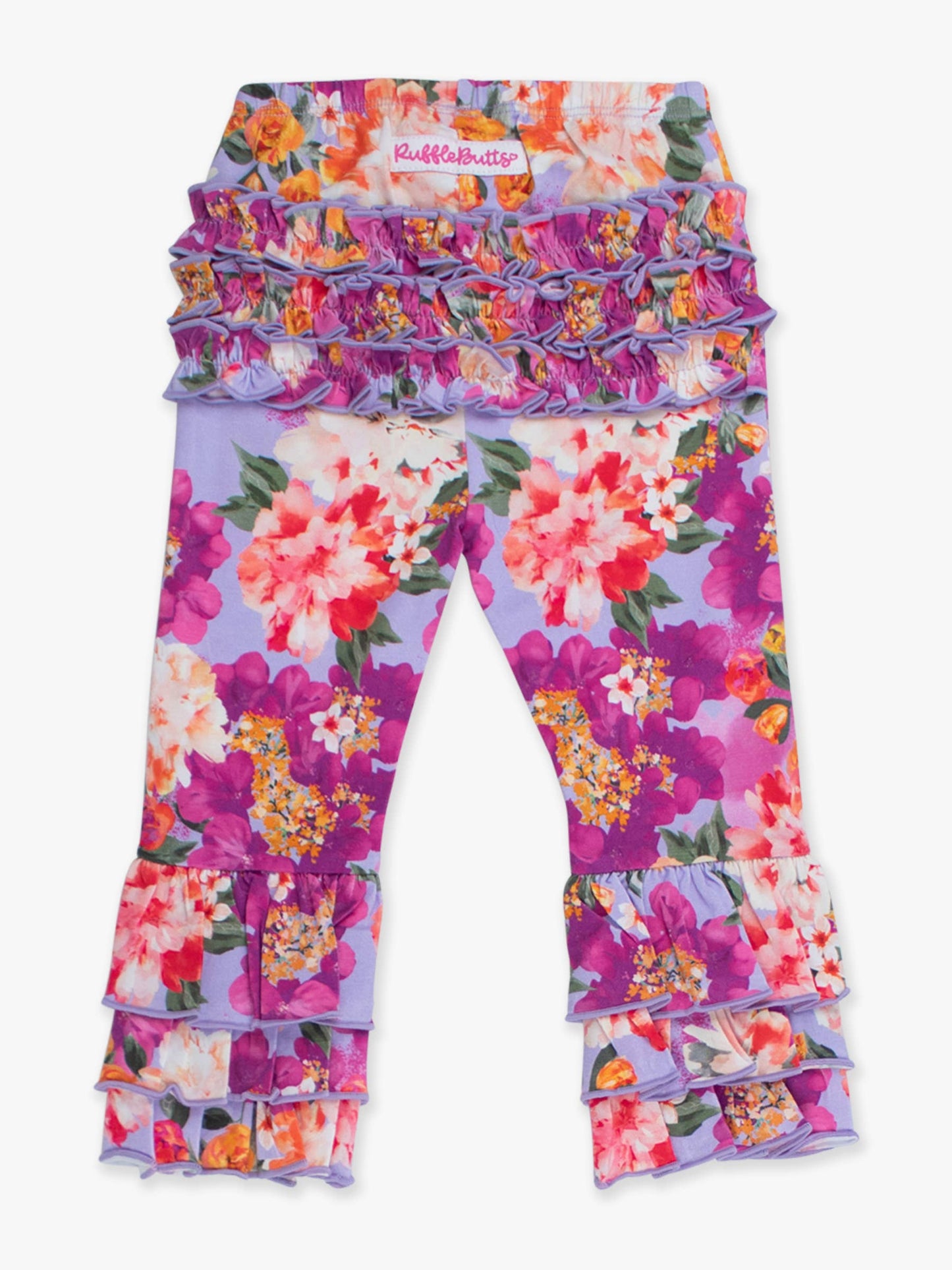Baby Girls Floral Ruffle Flare Pants