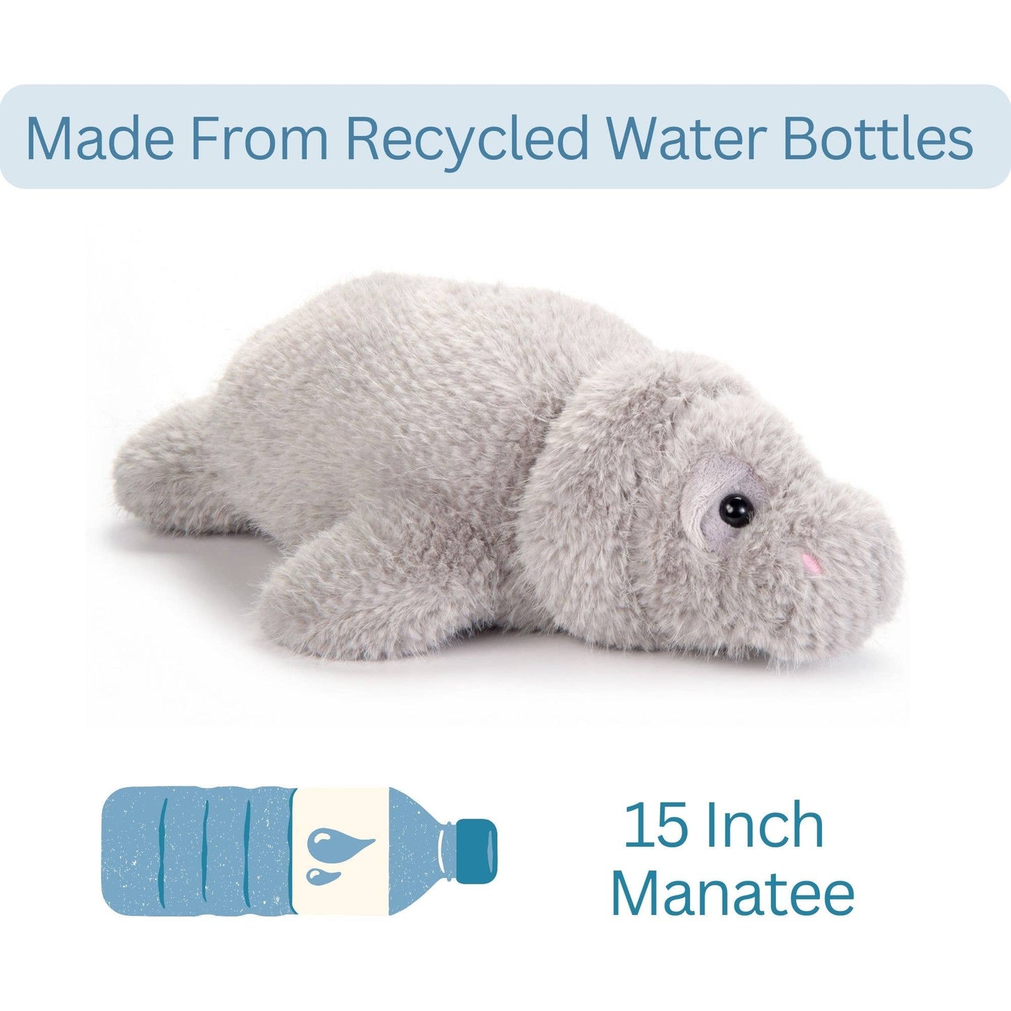 Sea Fuzzlez Manatee 15"