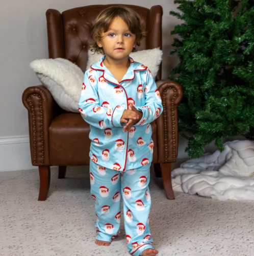 Vintage Santa Button Down Pajamas