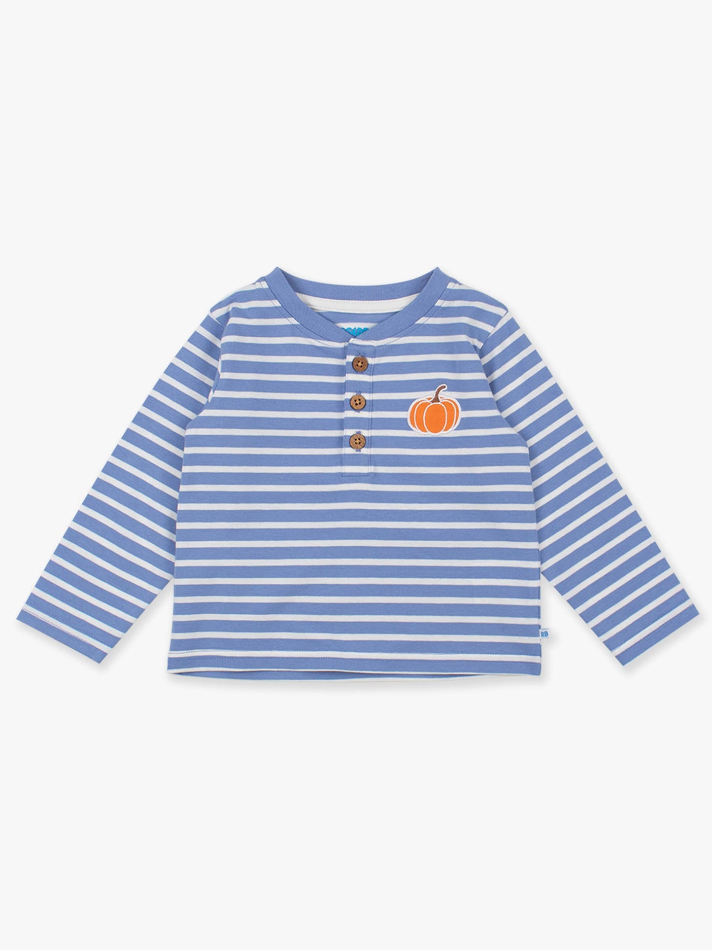 Boys Pumpkin Knit Henley Tee