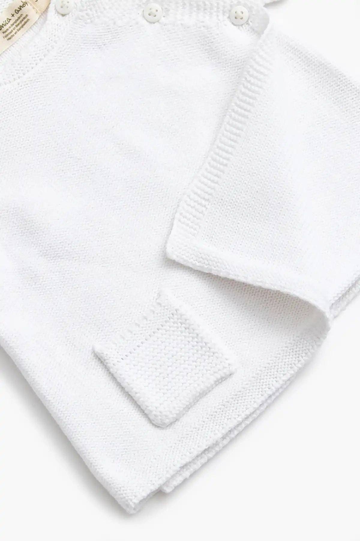 Little Darling Sweater Set White