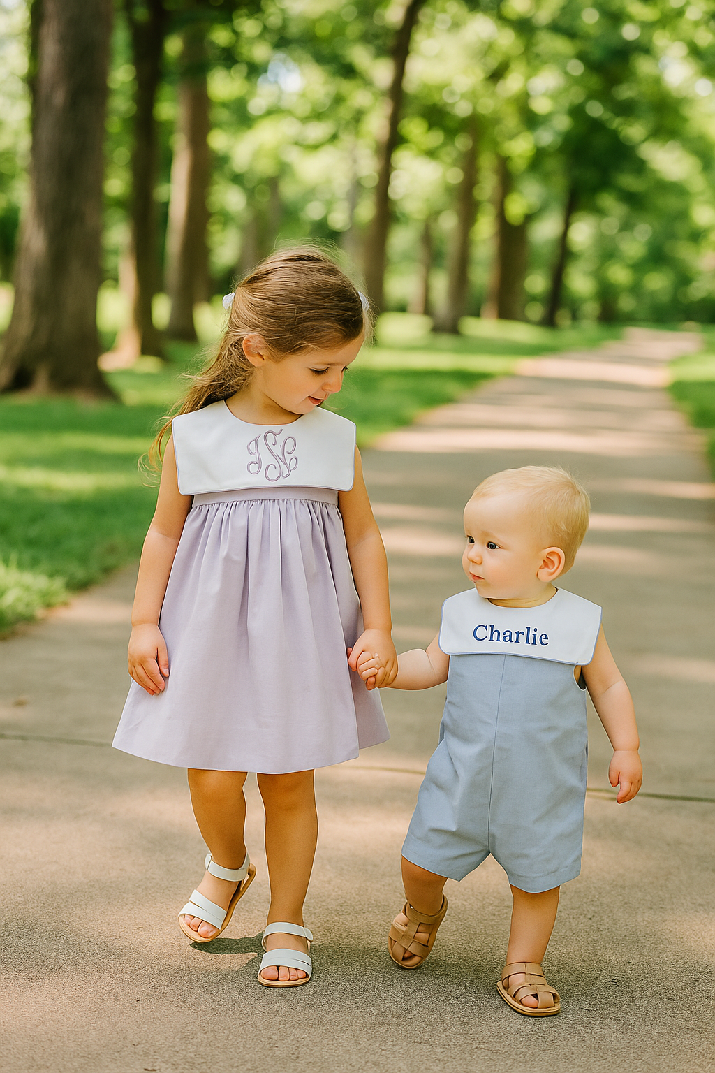 Square Collar Violet Dress