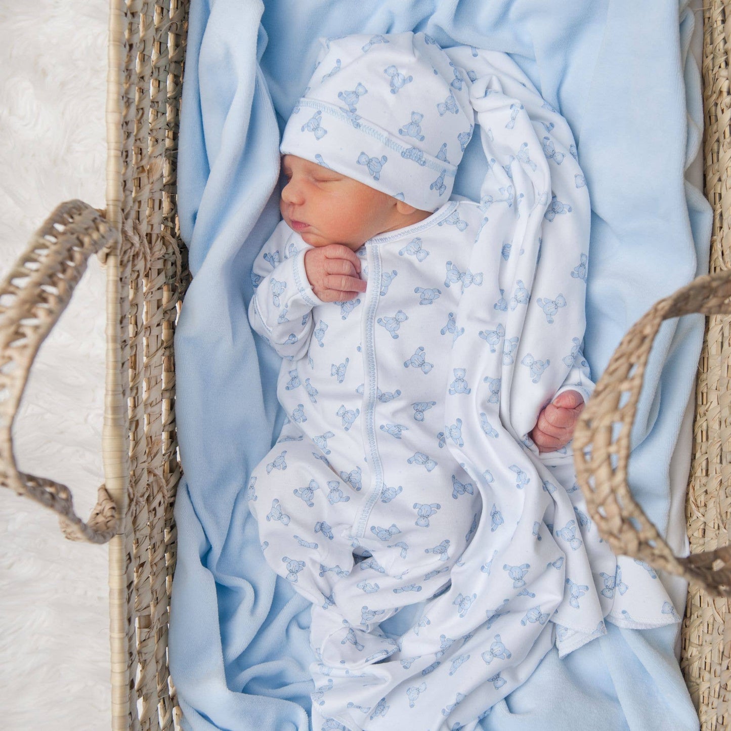 Baby's Teddy Footie Blue